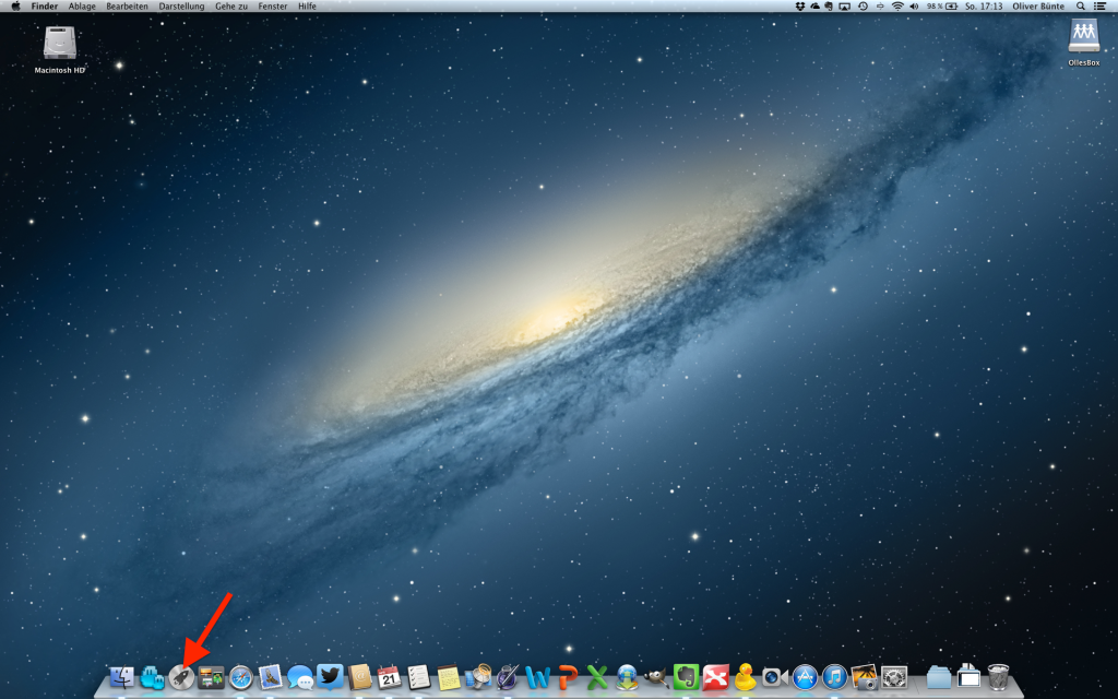 Desktop Launchpad Mac OS 10 öffnen