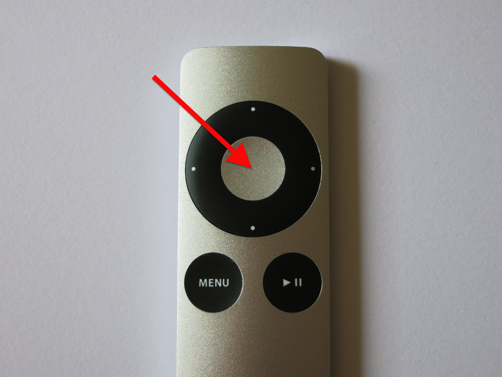 Apple Remote Auswahltaste