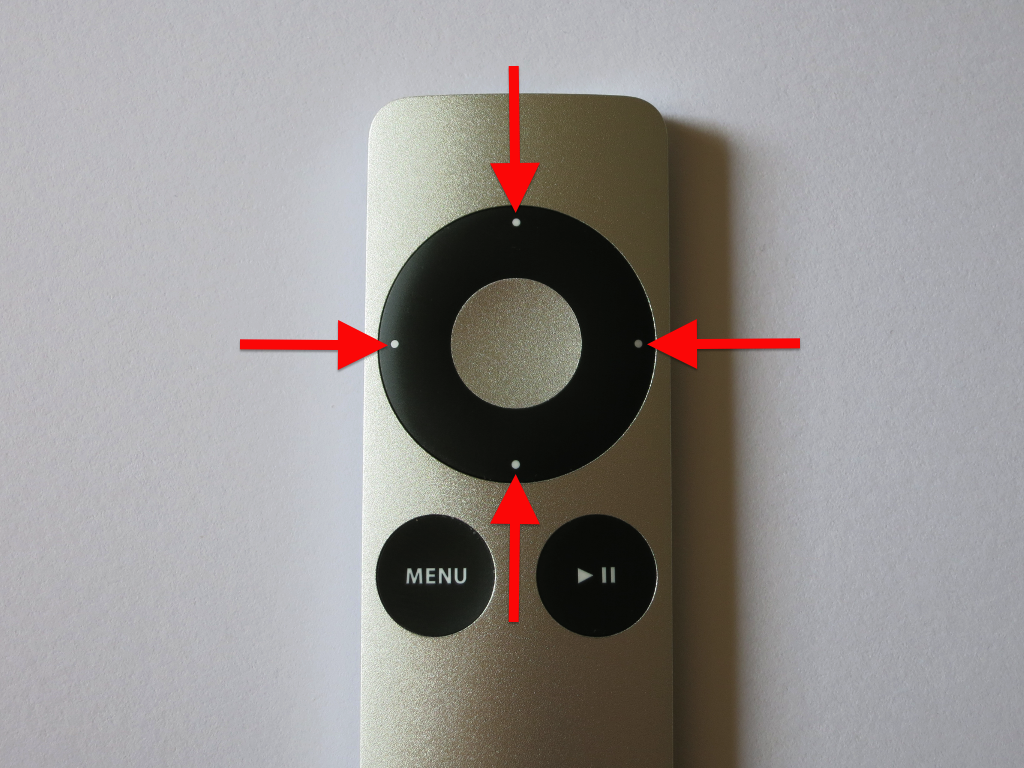 Apple Remote Richtungstasten