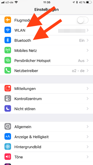 WLAN und Bluetooth auf dem Apple iPhone und iPad komplett abschalten WLAN und Bluetooth