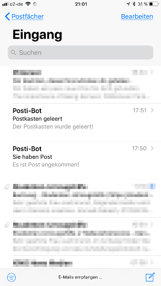 Posti-Bot Smarter Briefkasten mit Espressif ESP32 E-Mail
