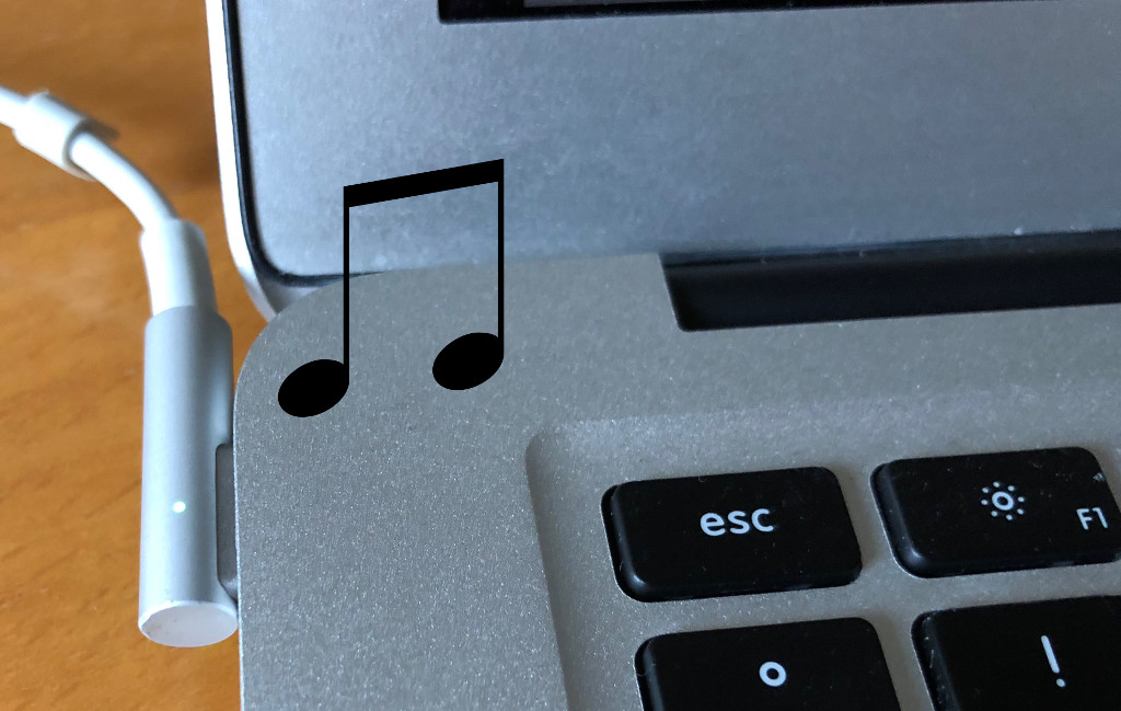 Ladevorgangstart akustisch am Mac signalisieren