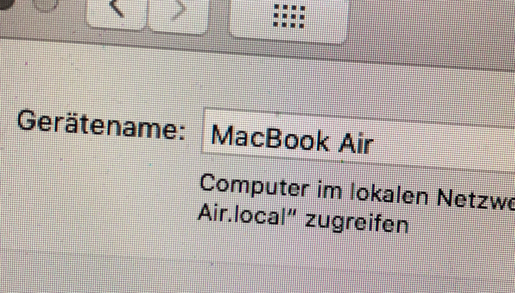 Name eines Mac ändern