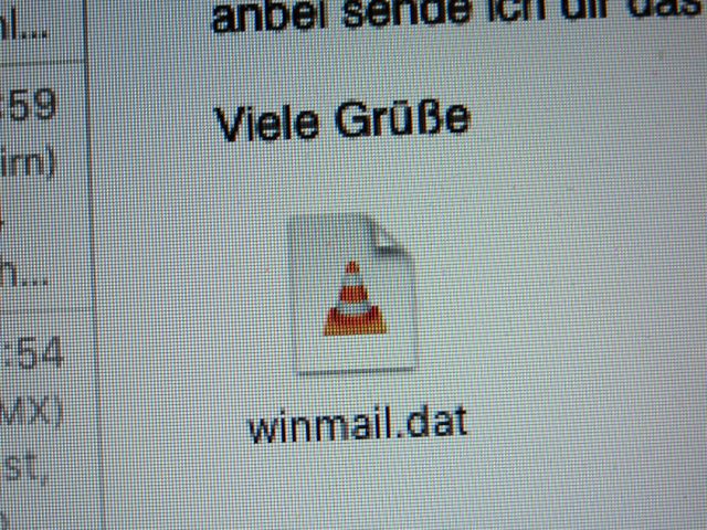 E-Mail-Anhang winmail.dat mit Bordmitteln des Mac öffnen Mac