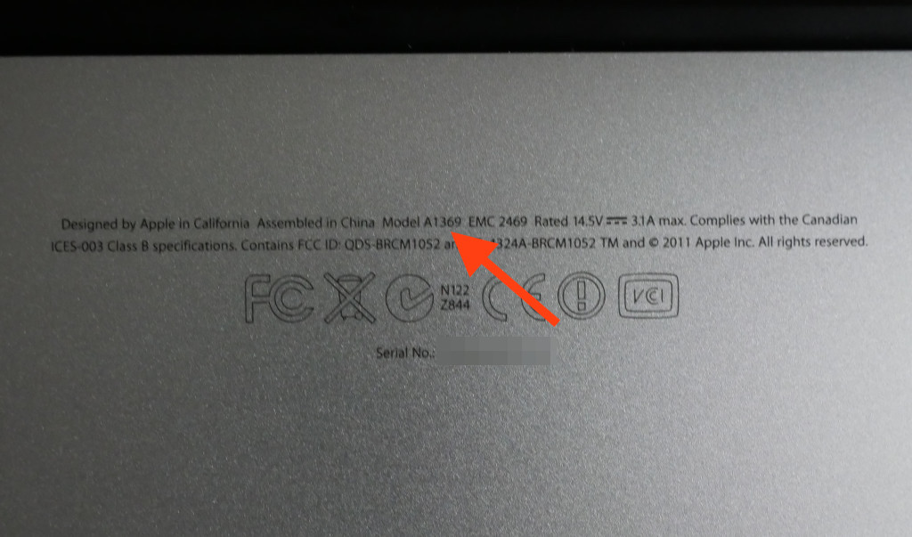 Modellbezeichnung, Modellnummer und Baujahr eines Mac oder MacBook ermitteln Modellnumer MacBook Air