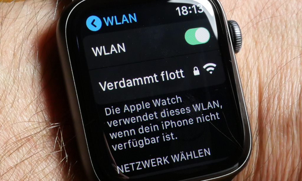 WLAN-Verbindung auf der Apple Watch herstellen